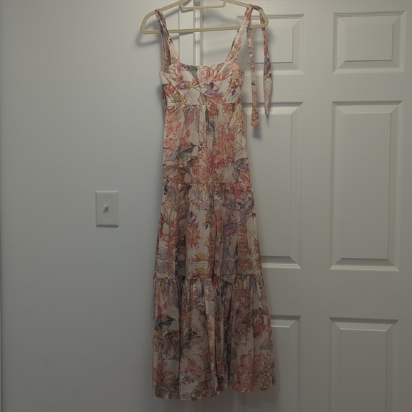 Zimmermann Midi Tie Shoulder Dress - Picture 4 of 7